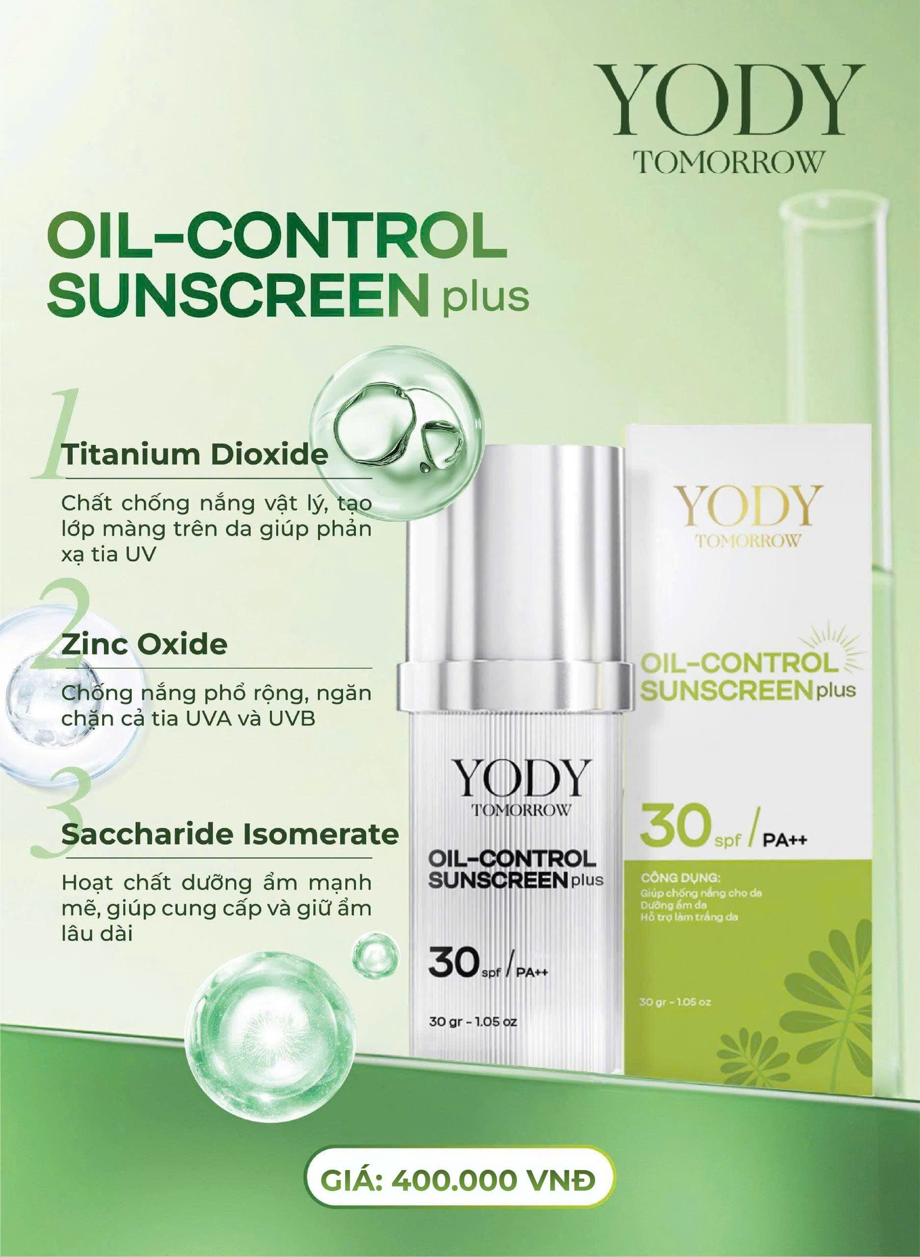 Kem chống nắng cho da nhờn Yody White Phương Anh