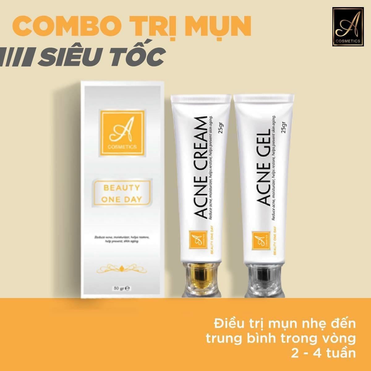 Combo trị mụn A Cosmetics Phương Anh