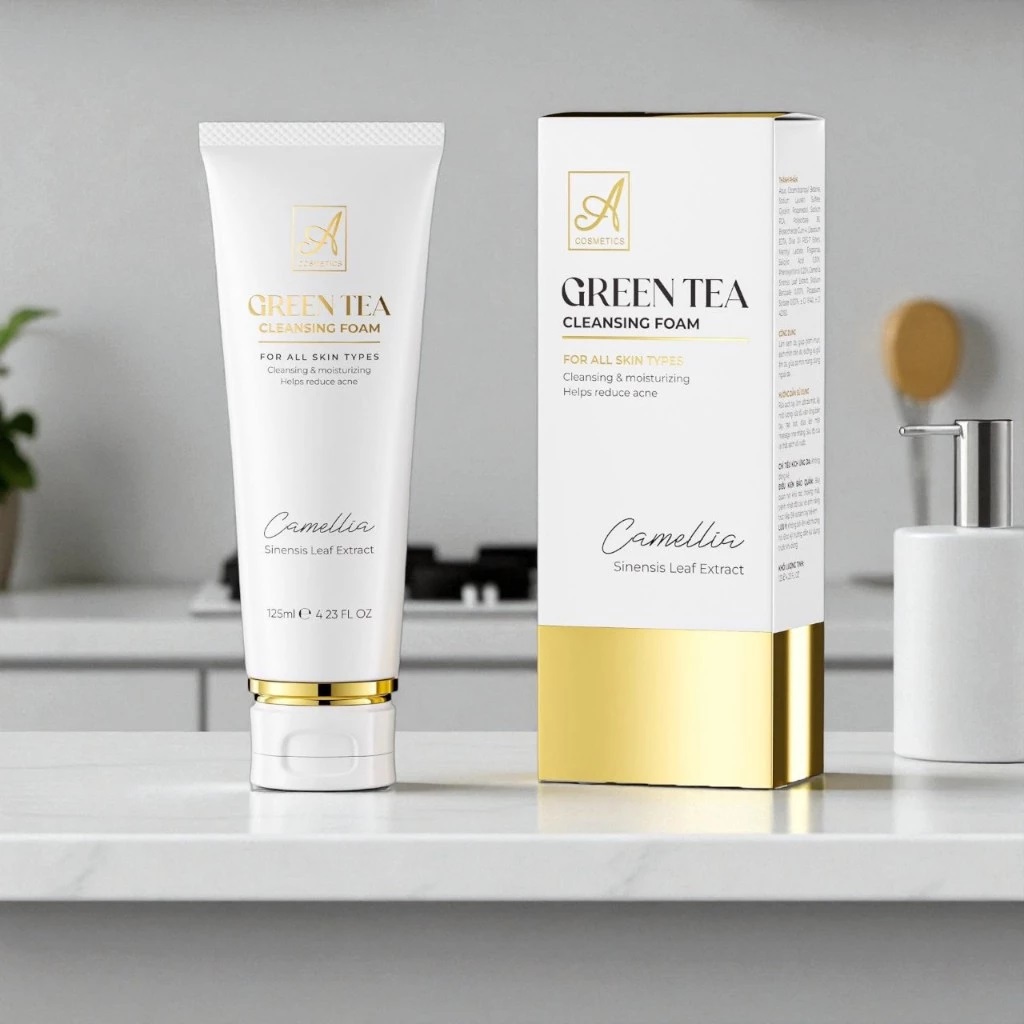 Sữa rửa mặt trà xanh Acosmetics Phương Anh