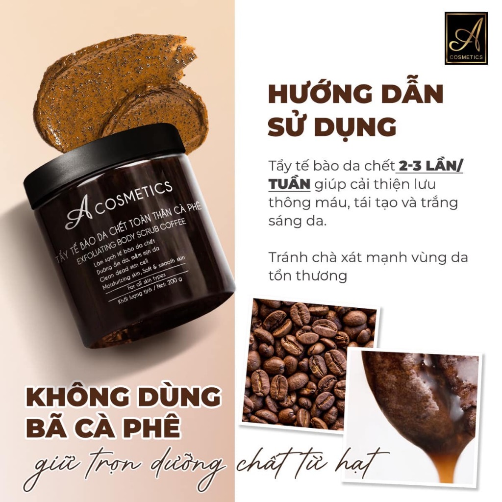 Tẩy tế bào chết body Acosmetics Phương Anh